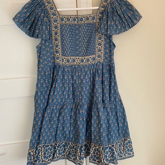 NWOT Sea Fernanda Flutter Sleeve Mini Dress - Picture 2 of 4